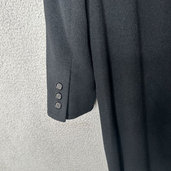 J Percy Marvin Richards Cashmere Overcoat Womens L Black Quiet Luxury Minimalist - Picture 6 of 11